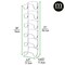 mDesign Steel Towel Holder for Bathroom Wall - Wall Mounted Organizer
